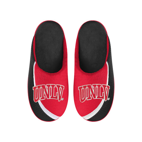 FOCO NCAA Men's UNLV Runnin' Rebels 2022 Big Logo Color Edge Slippers