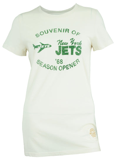Reebok NFL Women's New York Jets Super Soft Tee Shirt, Cream