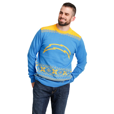 FOCO NFL Men's Los Angeles Chargers 2021 Ugly Sweater