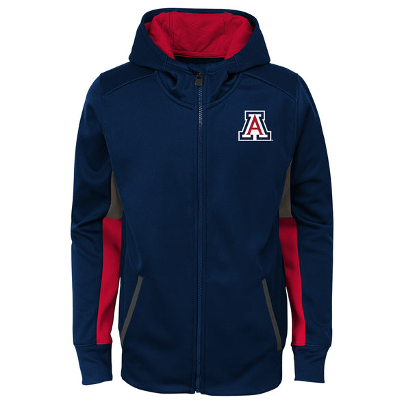 Outerstuff NCAA Youth Arizona Wildcats Connected Fleece Zip Sweater