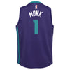 Nike NBA Youth Malik Monk Charlottee Hornets #1 Swingman Statement Jersey