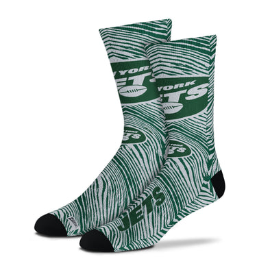 Zubaz By For Bare Feet NFL Youth New York Jets Zubified Dress Socks, One Size