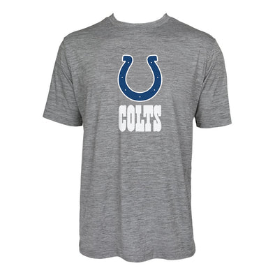 Zubaz NFL Men's Indianapolis Colts Team Name and Logo Wordmark Tee