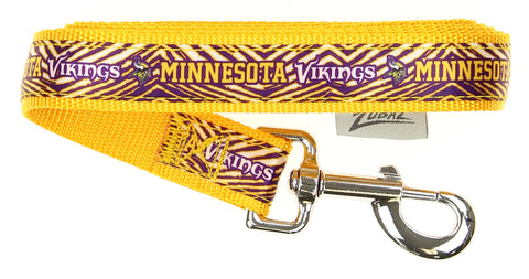 Zubaz X Pets First NFL Minnesota Vikings Team Logo Leash For Dogs