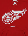 Reebok NHL Men's Detroit Red Wings Primary Jersey Pullover Hoodie