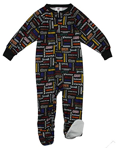 Gerber NFL Football Infant Baby and Toddler All Team Football Footed Sleeper