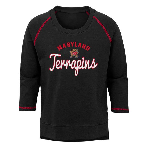 Outerstuff NCAA Youth Girls (7-16) Maryland Terrapins Overthrow Pullover Top