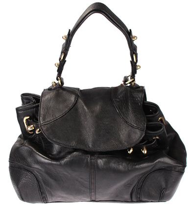 CC Skye The Ashley Barrett Studded Leather Satchel Bag Purse - Black