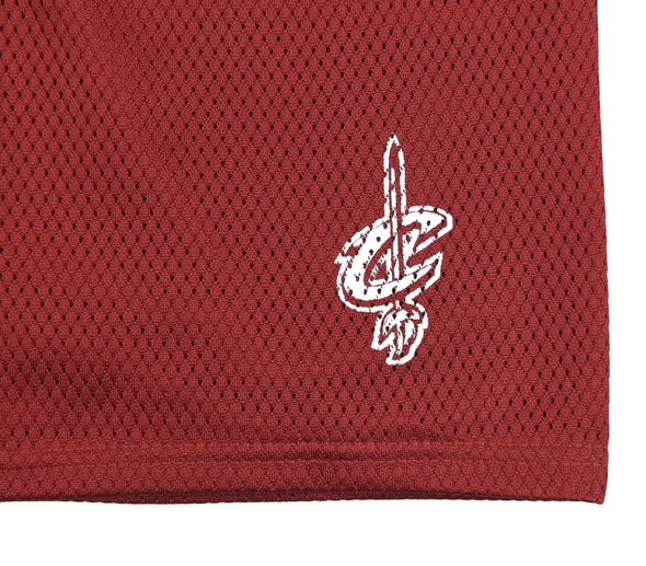 Adidas NBA Men's Cleveland Cavaliers Basketball Mesh Shorts - Wine Red