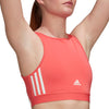 Adidas Women's Hyperglam Aeroready Training Light Support Workout Bra, Semi Turbo