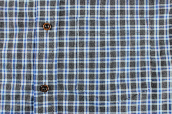 Argyle Culture Men's Button Up Plaid Shirt, Sapphire