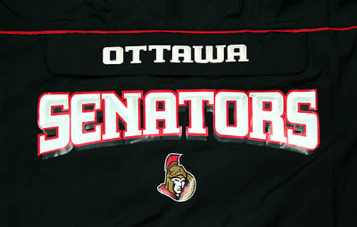 Reebok NHL Mens Hockey Ottawa Senators Pullover Hooded Windbreaker Jacket, XL