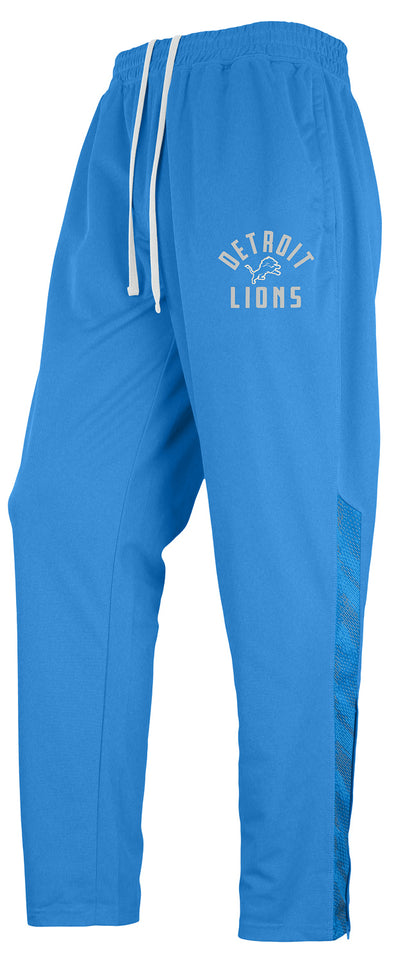 Zubaz NFL Men's Detroit Lions Viper Accent Elevated Jacquard Track Pants
