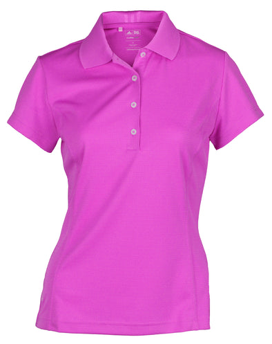 Adidas Taylormade Womens Climalite Solid Polo Shirt, Hibiscus