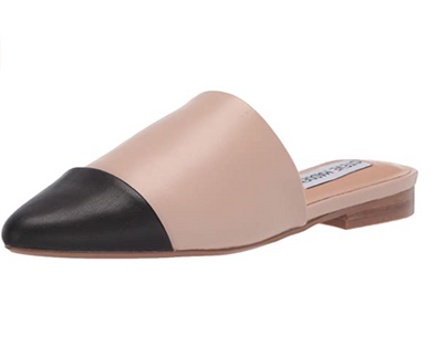 Steve Madden Women's Tipper Slip On Mules, Natural/Black