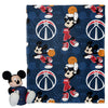 Northwest NBA Washington Wizards Mickey Mouse Hugger Pillow & Throw Blanket Set