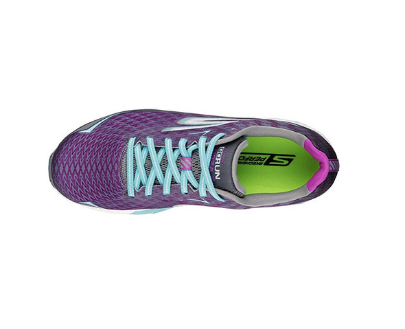 Skechers Women's GOrun Forza 2 Running Shoe, Charcoal/Purple