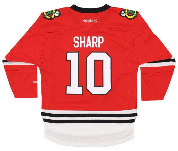 Reebok NHL Hockey Boys Kids Chicago Blackhawks Patrick Sharp #10 Replica Jersey, Red