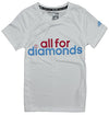 Adidas Youth Girls All For Diamonds Short Sleeve Climalite Graphic Tee T-Shirt, 3 Colors