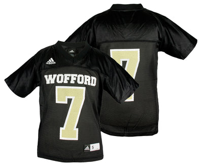 Adidas NCAA Youth Wofford Terriers #7 Replica Jersey, Black