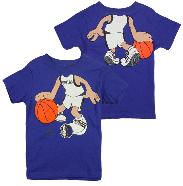Adidas NBA Basketball Toddlers Dallas Mavericks Dream Job Tee - Blue