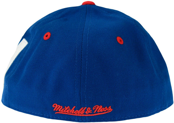 New York Giants Mitchell & Ness, Super Large Wordmark Cap, TT48M, Blue (7 3/4)