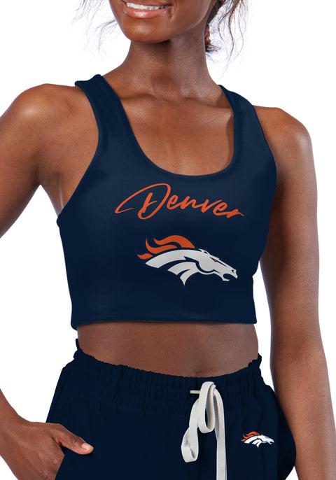 Certo By Northwest NFL Women's Denver Broncos Collective Reversible Bra, Navy