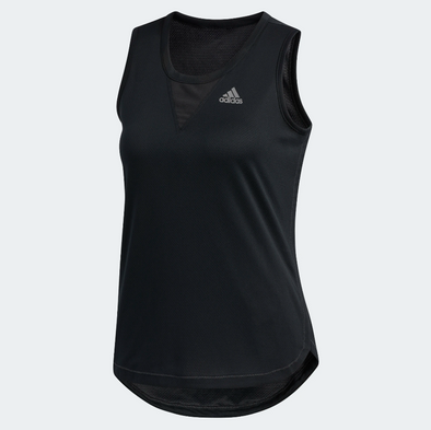 Adidas Women's HEAT.RDY 3-Stripes Tank Top, Black