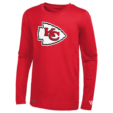 New Era NFL Men's Kansas City Chiefs Stadium Logo Long Sleeve Performance Shirt