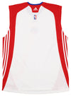 Adidas Detroit Pistons NBA Men's Tall Sleeveless Shooter Shirt, White
