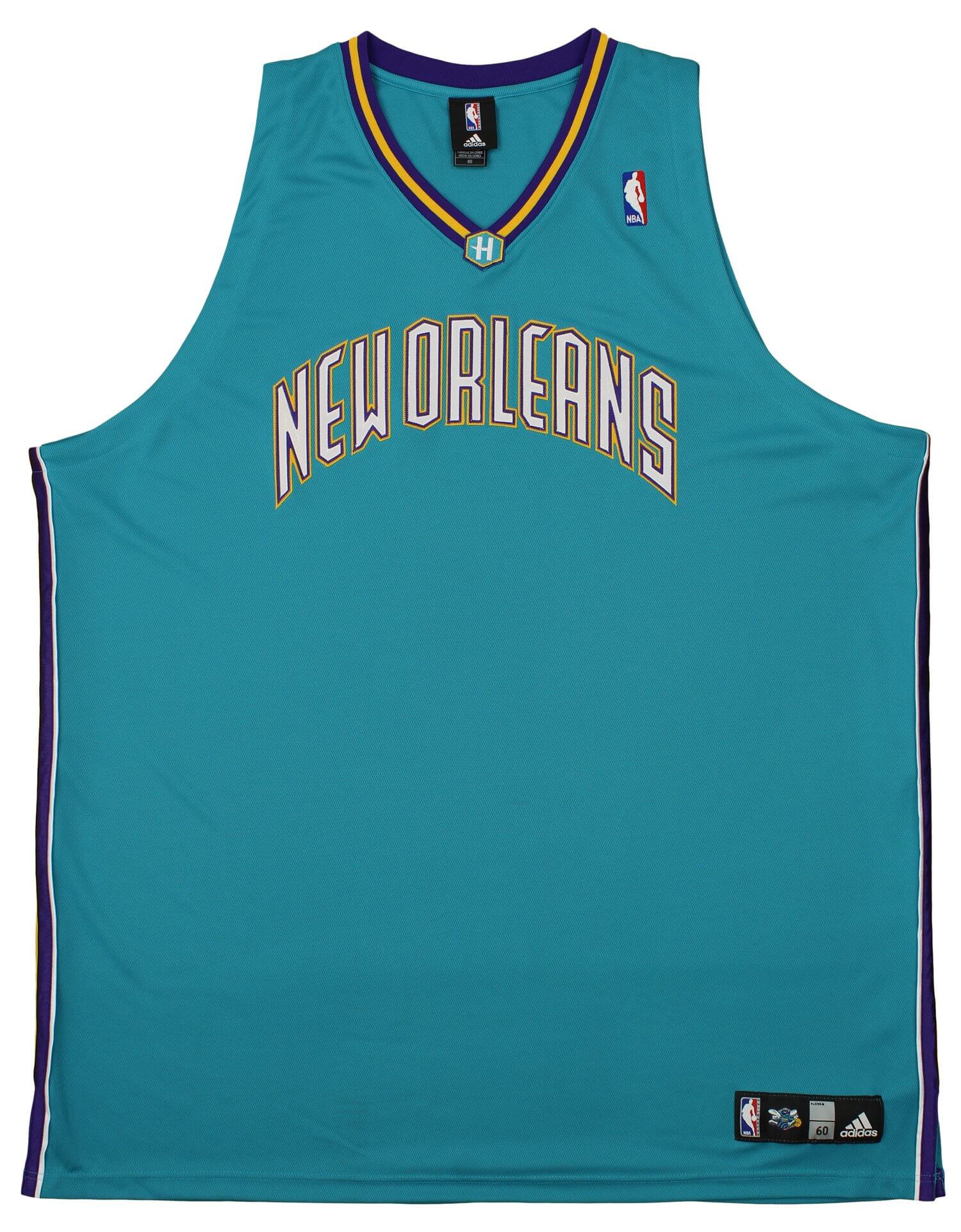NEW ORLEANS HORNETS NBA BASKETBALL VINTAGE JERSEY AUTHENTIC ADIDAS