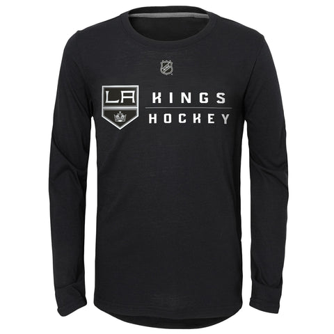 Outerstuff NHL Youth (8-20) Los Angeles Kings Deliver A Hit Long Sleeve Ultra Tee