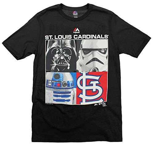 MLB Youth St. Louis Cardinals Star Wars Main Character T-Shirt, Black