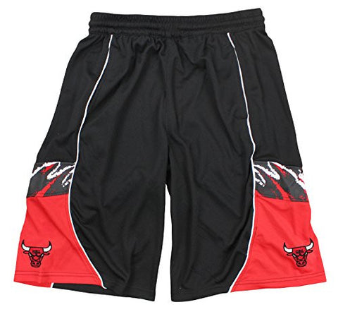 Zipway NBA Youth Boys Chicago Bulls Eraser Basketball Athletic Short, Black