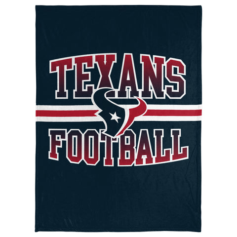 FOCO NFL New England Patriots Stripe Micro Raschel Plush Throw Blanket, 45 x 60