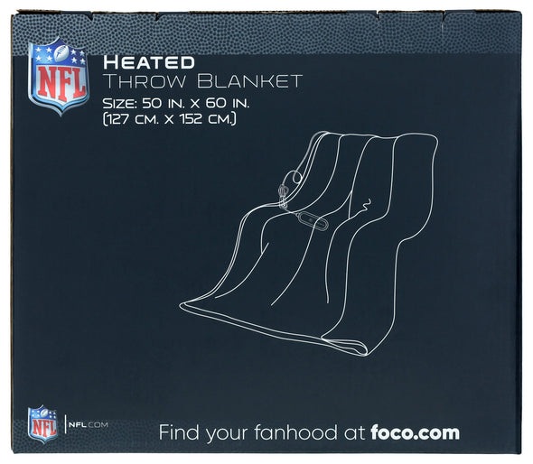 FOCO NFL NEw York Giants Exclusive Heated Throw Blanket, 50"x60"