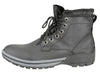London Fog Men's Saul Leather Lace Up Water Resistant Winter Boots, Black