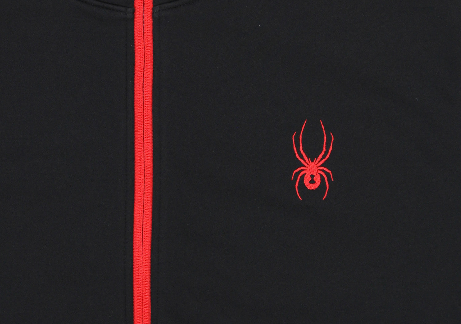 Spyder Logo Colorblock Hooded Jacket in Black for Men Spyder Logo Colorblock Hooded Jacket in Black for Men