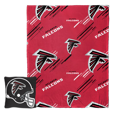 Northwest NFL Atlanta Falcons Slashed Pillow and Throw Blanket Set