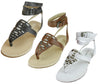 Koolaburra Women's Acacia Leather Gladiator Strappy Buckle Sandals, 3 Colors
