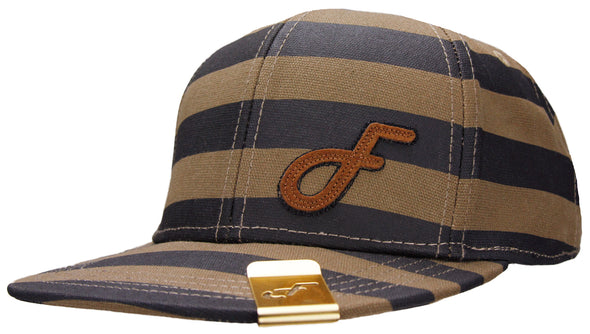 Flat Fitty Folsom Strap Back Cap Striped Hat - Many Colors