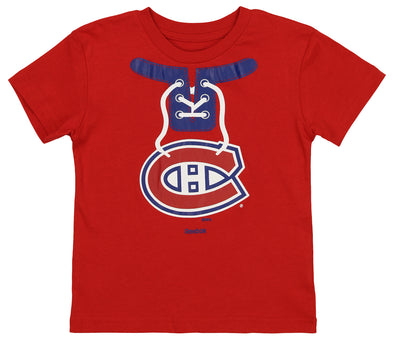 Reebok NHL Little Kids (4-7) Montreal Canadiens Mock Lace Up Tee, Red