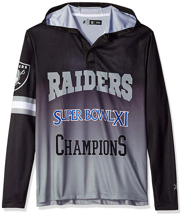 Forever Collectibles NFL Men's Oakland Raiders Super Bowl Champions Hooded Tee