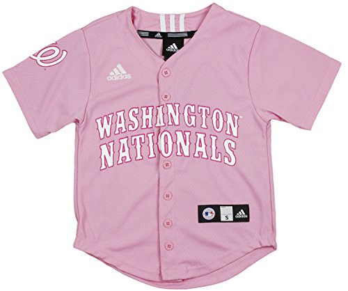Adidas MLB Baseball Girls Washington Nationals Printed Jersey - Pink –  Fanletic