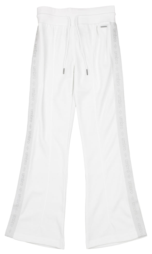 Umbro Woman's Tapped Logo Side Pants, White