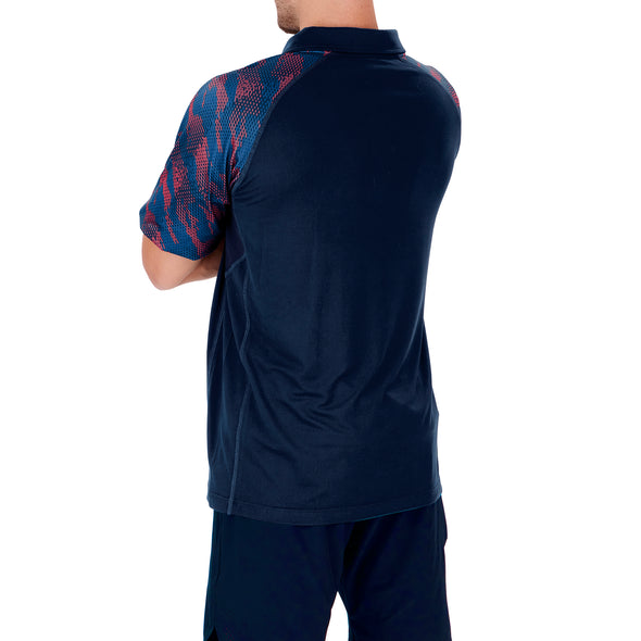 Zubaz NFL Houston Texans Men's Elevated Field Polo with Viper Print Accent