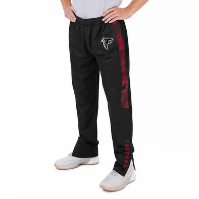 Zubaz NFL Men's Atlanta Falcons Track Pants W/ Camo Lines Side Panels