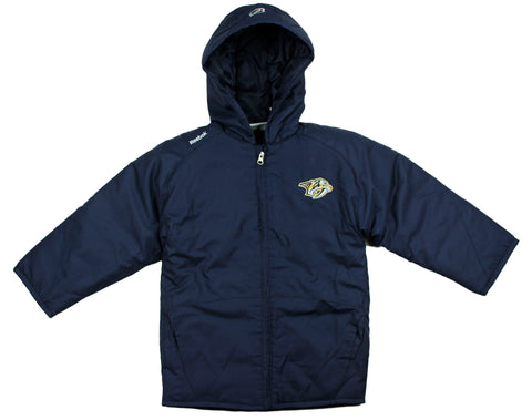 Reebok NHL Little Boy's Kids Nashville Predators TNT Hooded Winter Jacket, Navy
