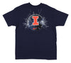 Nike NCAA Youth Illinois Fighting Illini The Big Ball Short Sleeve T-Shirt, Navy
