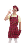 Northwest NFL Adult Unisex Arizona Cardinals Scatter Print 3 Piece Chef Set